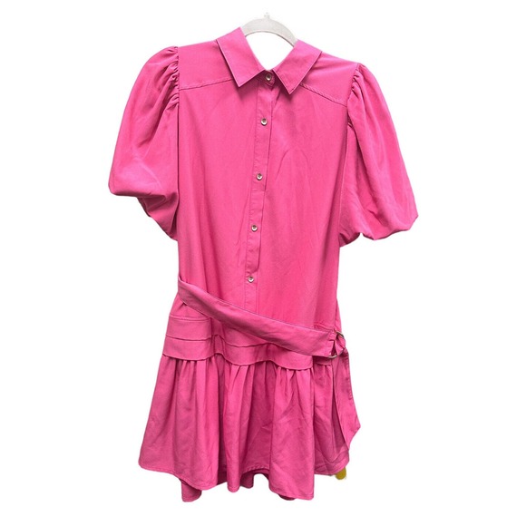 Entro Dresses & Skirts - Entro Women’s Pink Barbie Fit & Flare Dress Small